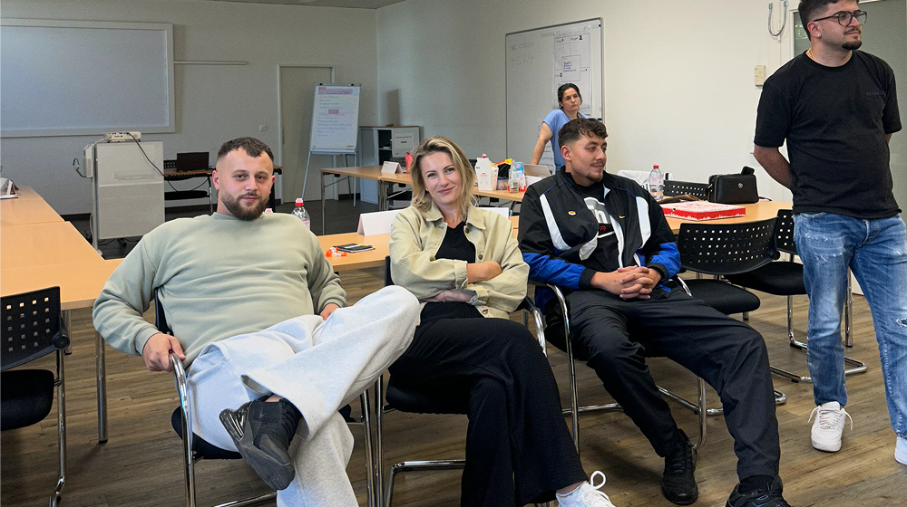 Studierende bei HealthCampus